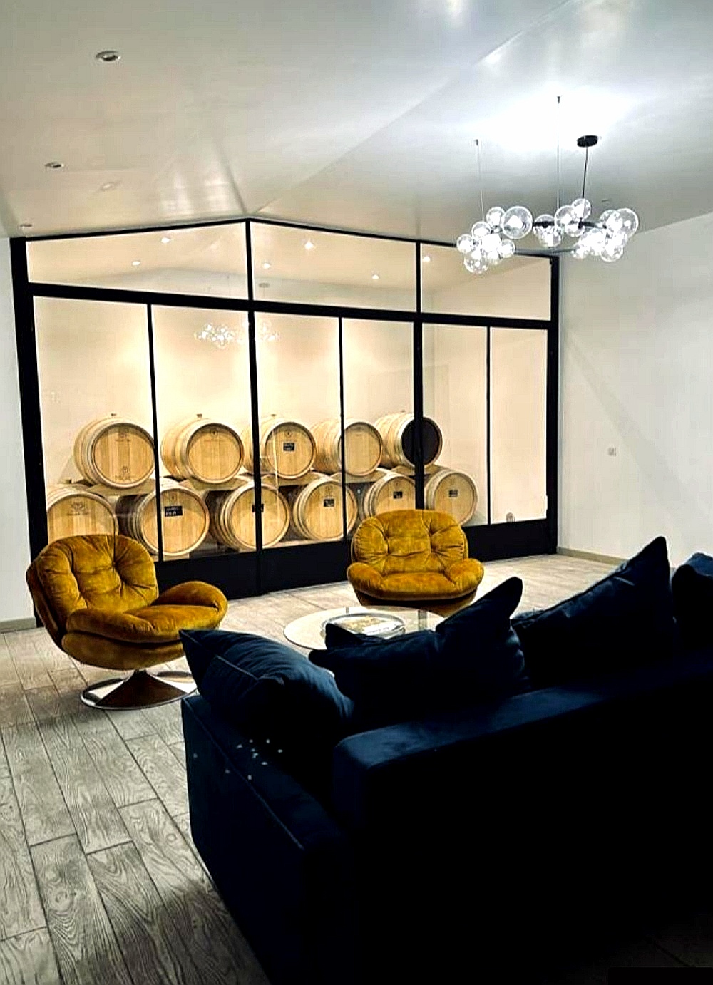 Panneau en verre décoratif — Séparation de pièces