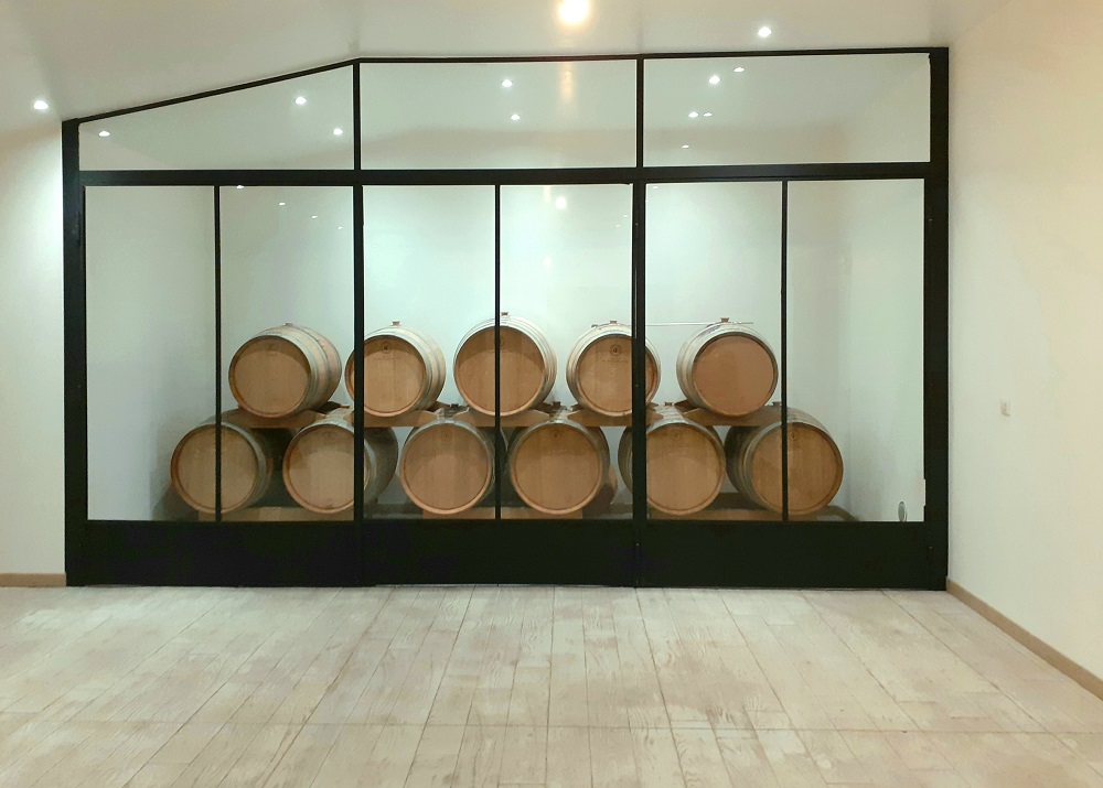 Panneau en verre décoratif — Séparation de pièces