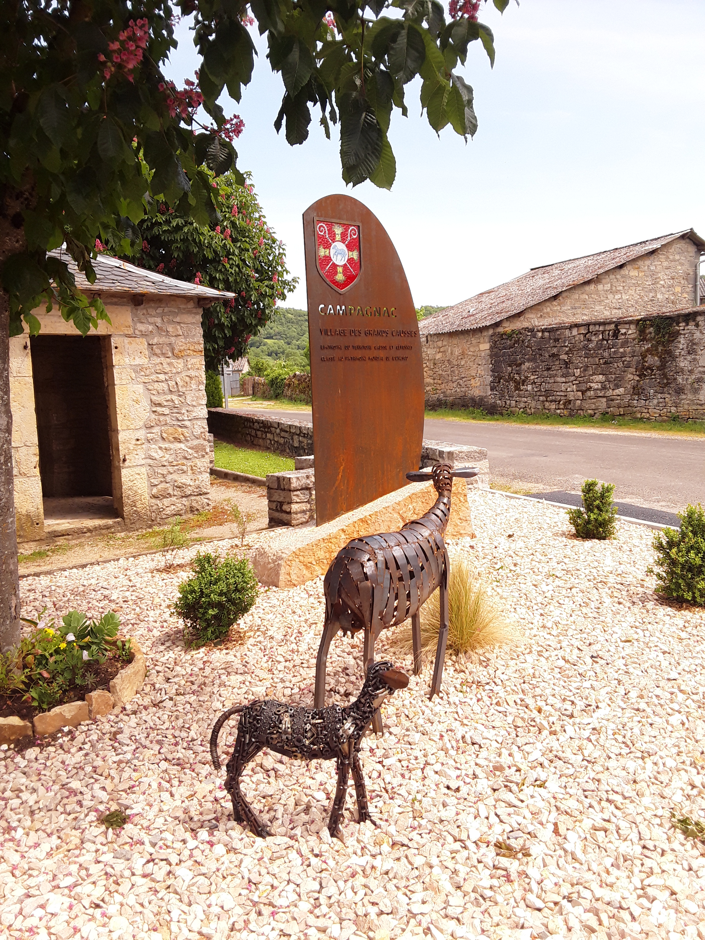 Sculpture communale du village de Campagnac